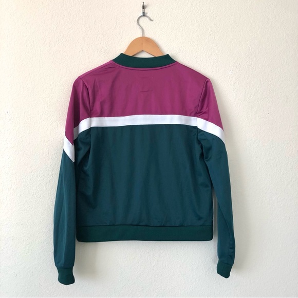 COTTON:ON Purple, White, and Forest Green Full-Zip Jacket – Women's M - Picture 2 of 9